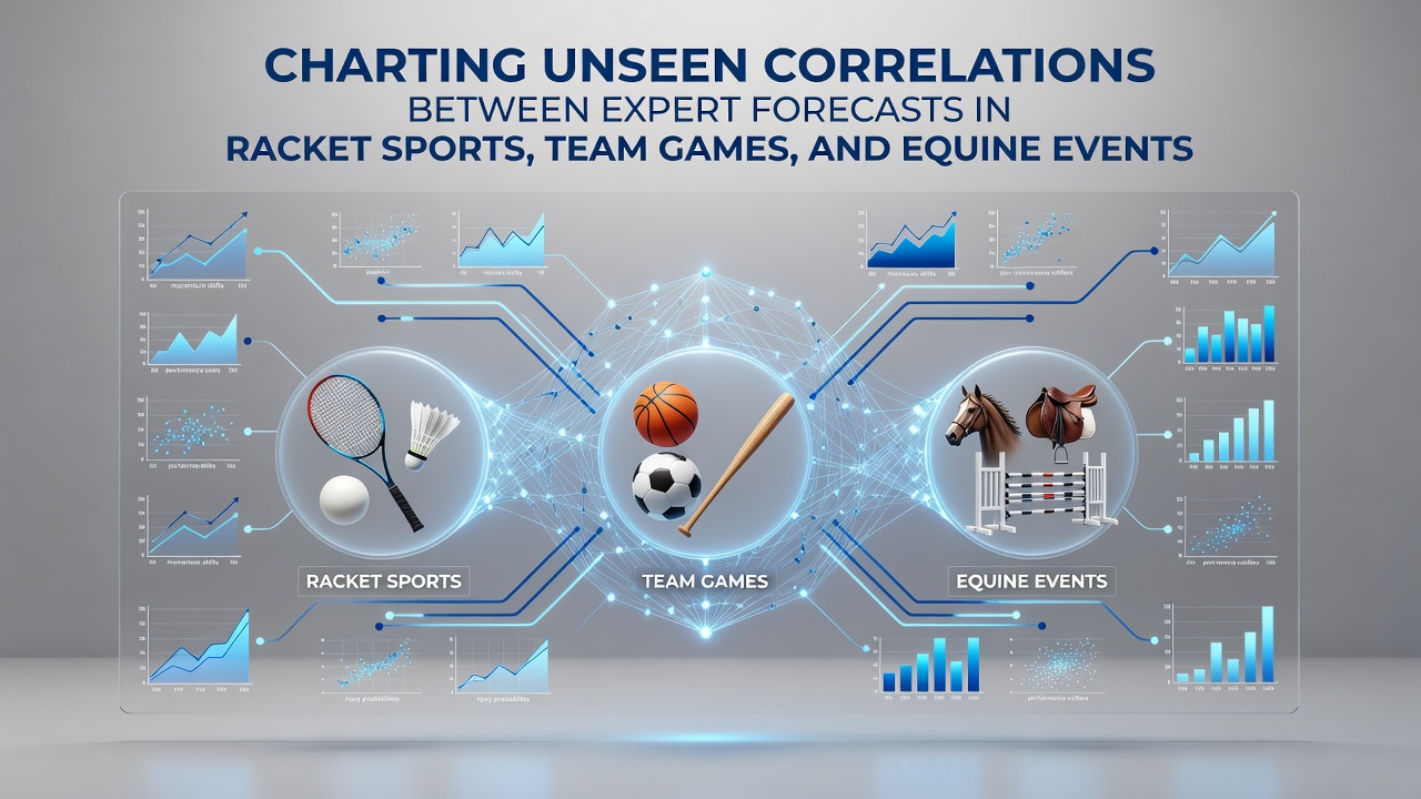 Data visualization showing overlapping forecast accuracy patterns across tennis, football, and horse racing events