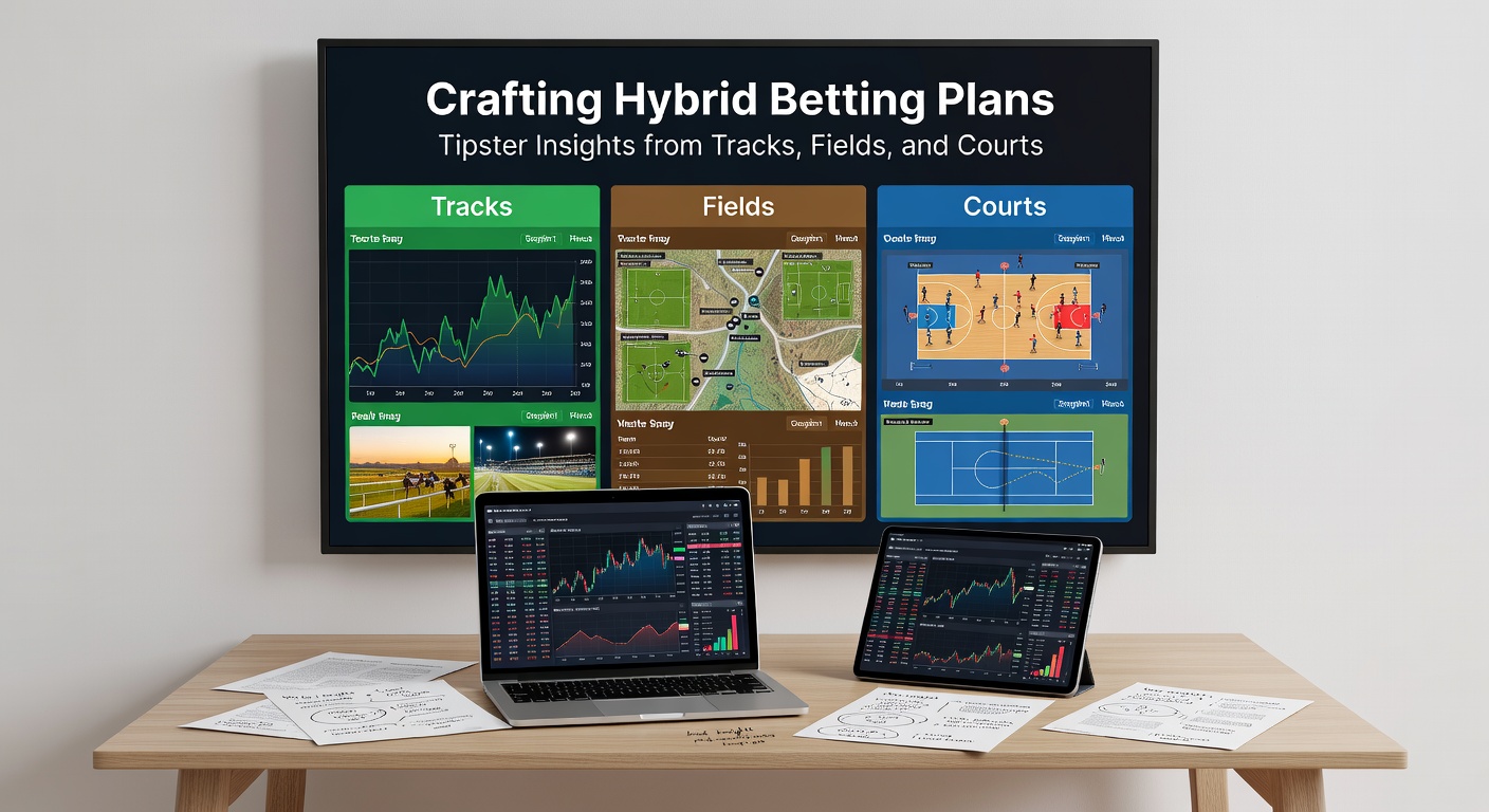 Close-up of a bet slip combining horse racing each-way, football handicap, and tennis set betting selections, illustrating a real hybrid plan in action