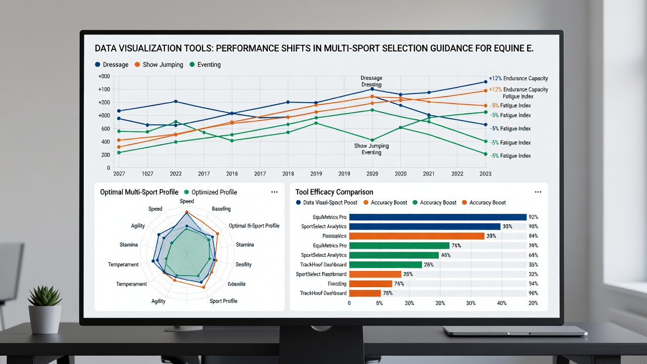 Interactive scatter plot comparing player and horse performance metrics across multiple competitions with overlaid trend arrows