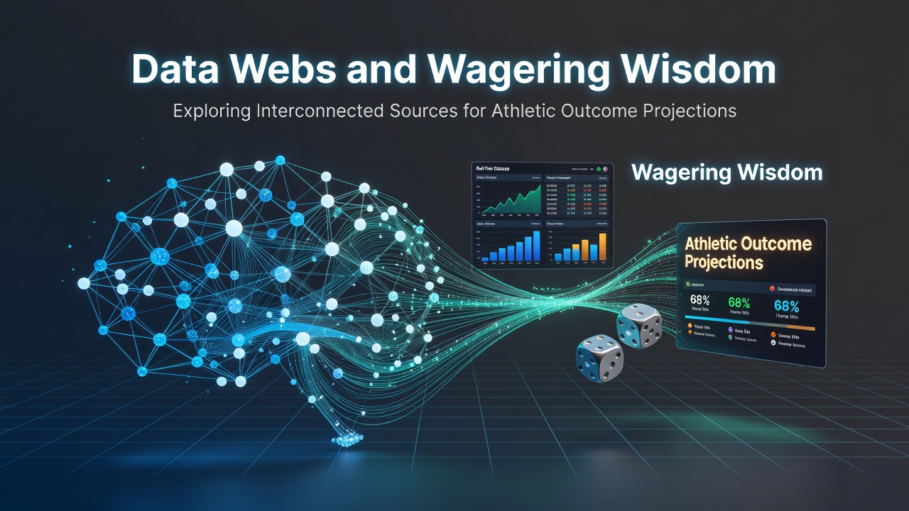 Interconnected data networks visualizing athletic performance metrics across multiple sports platforms