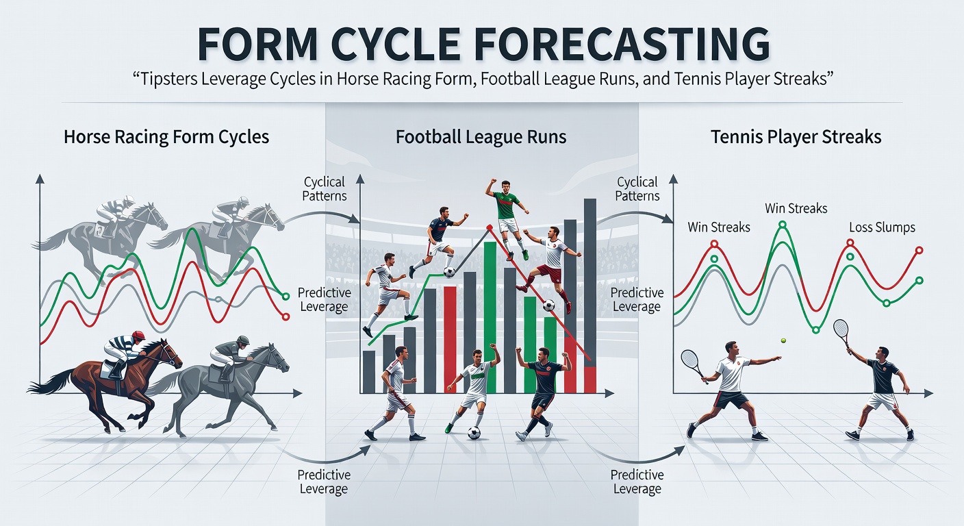 Graph showing cyclical patterns in a horse's racing performance over multiple seasons, highlighting peaks and troughs in form